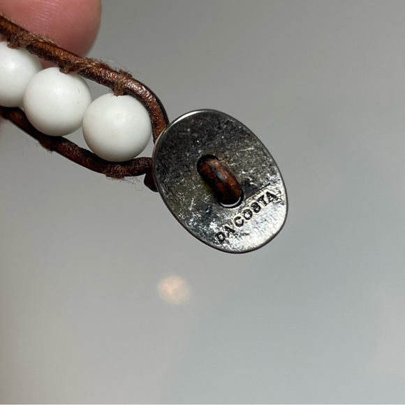 Da Costa howlite single wrap bracelet - Picture 4 of 5